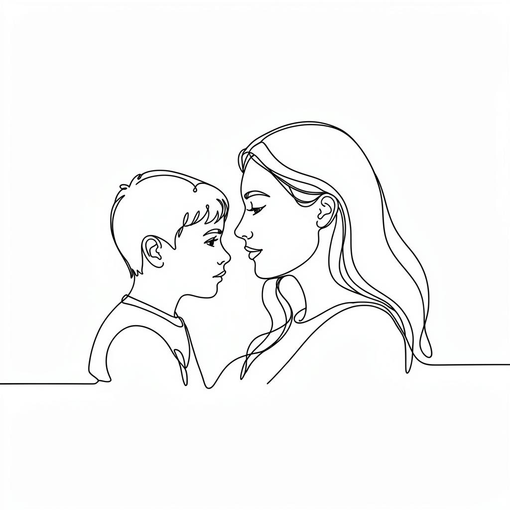 Mother — line illustration